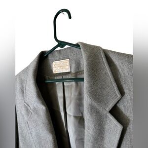 Pendleton women's wool blazer Light Gray Size 10 Vintage Made In USA